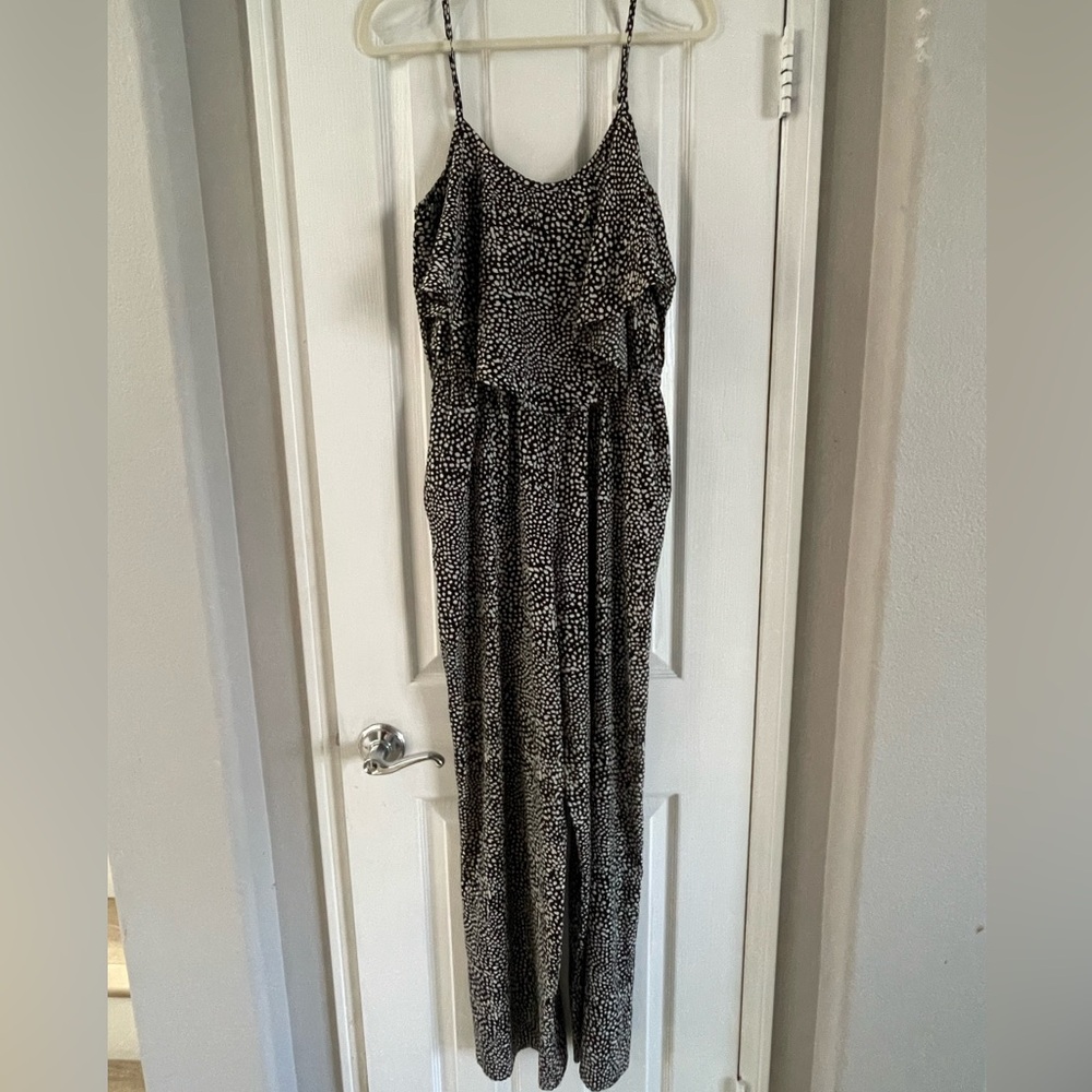 Bar III Black and White Patterned Maxi Dress